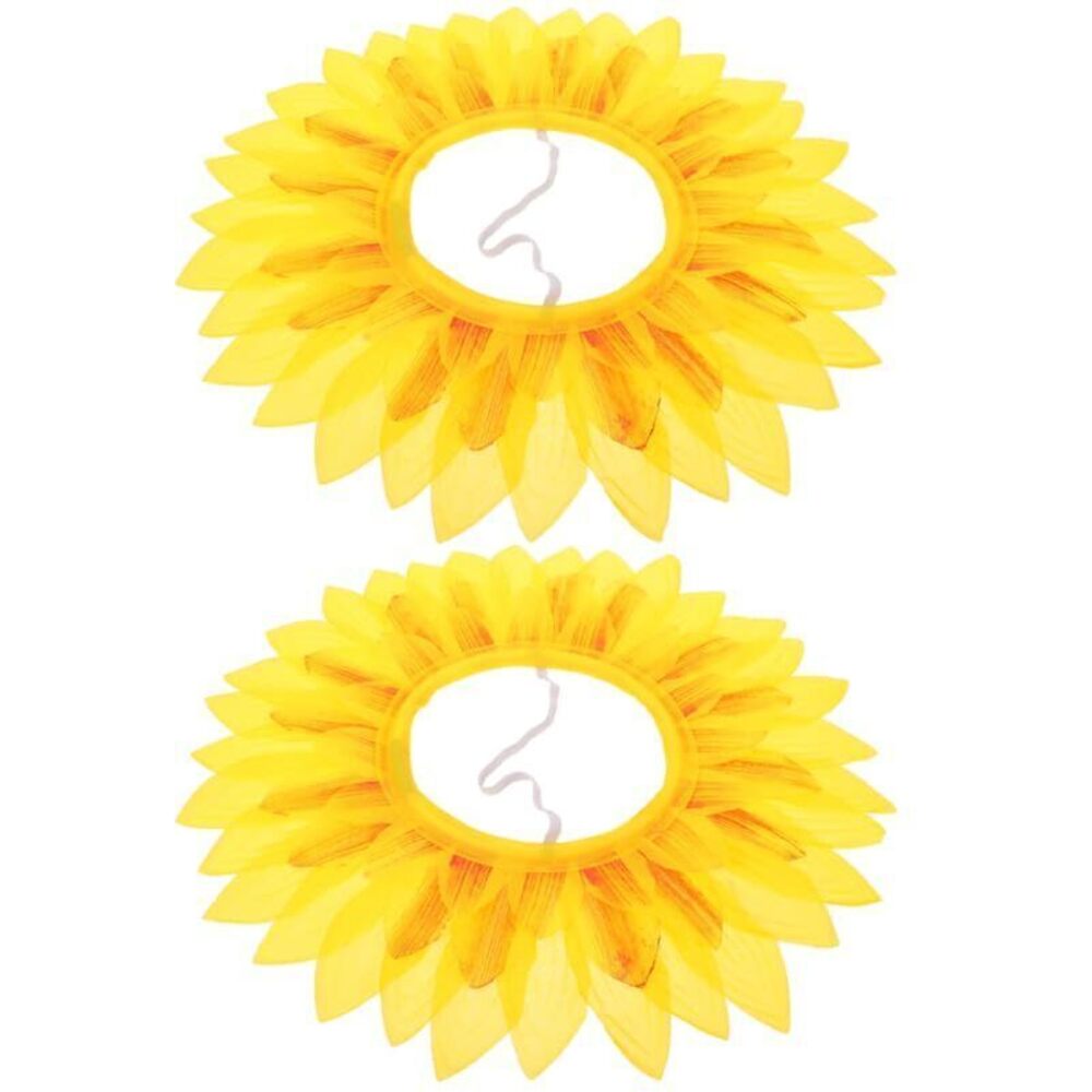 8520 Sunflower Head Cover for Kids 16.5 Inch Yellow Silk Cloth Sunflower